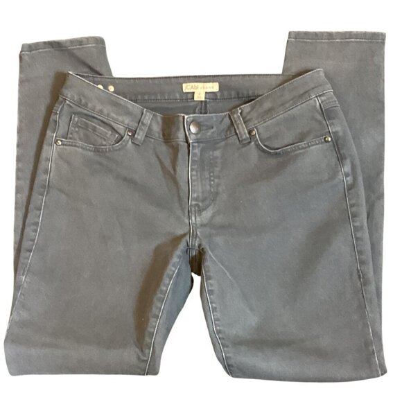 CAbi Bree Jeans Style 326 Graphite Gray Denim Stretch Skinny Sz 8 #59D - Picture 7 of 10